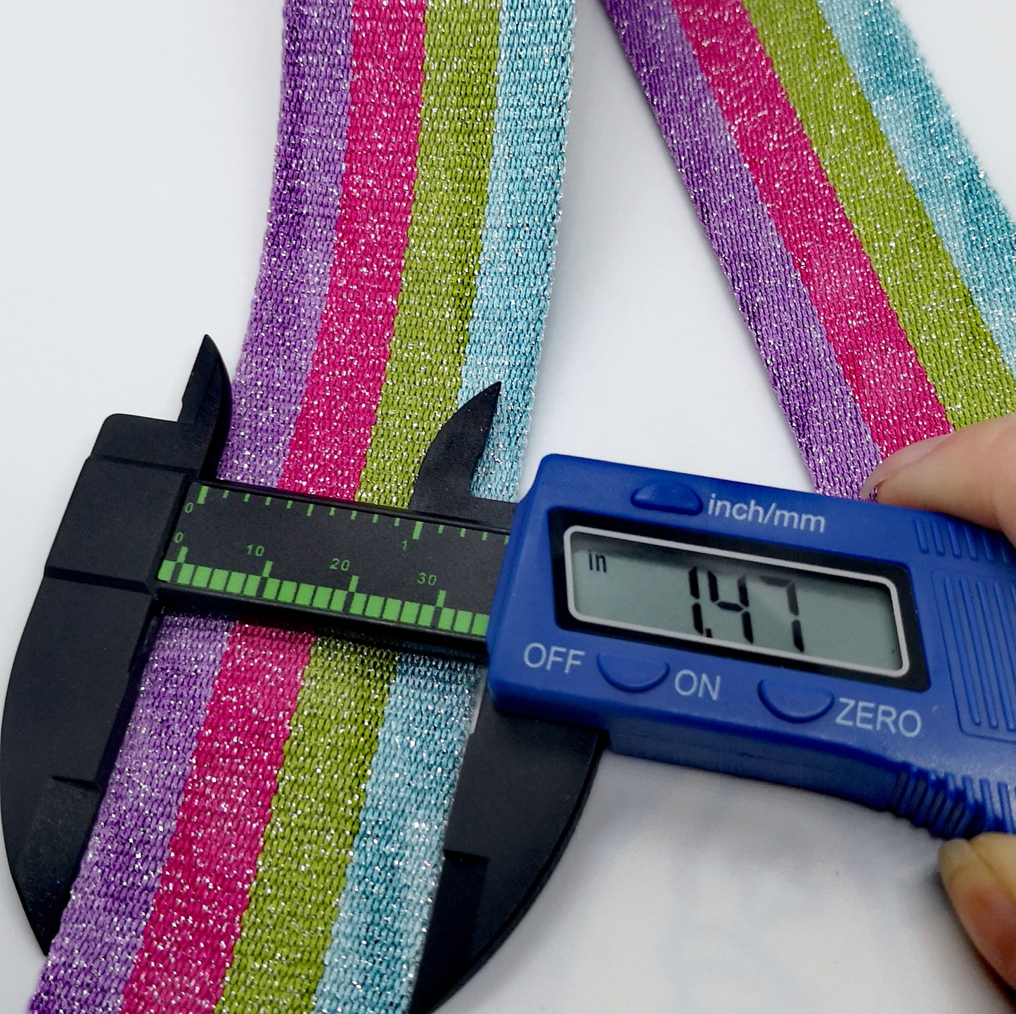 1.5" Webbing - Sugarberry (Blue, Green, Pink, Purple