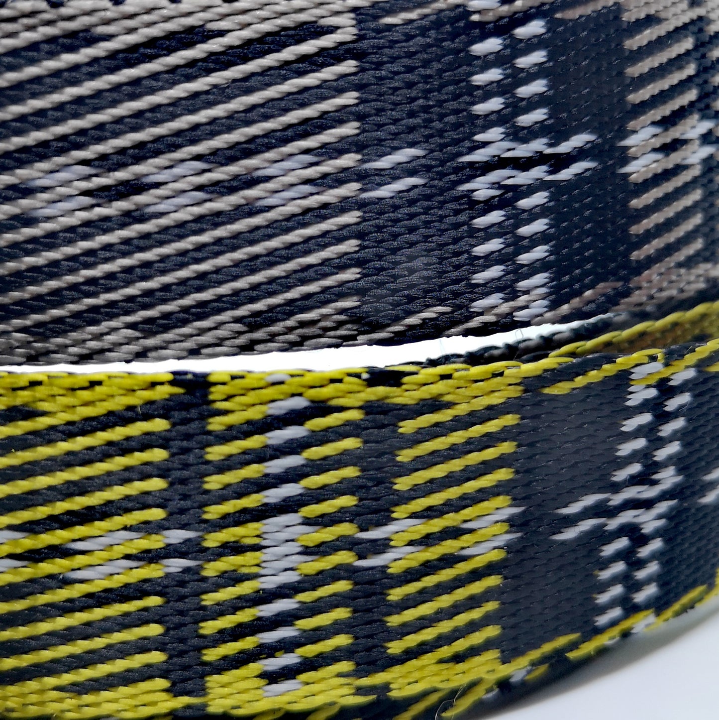 1" Wide Webbing Plaid - YELLOW