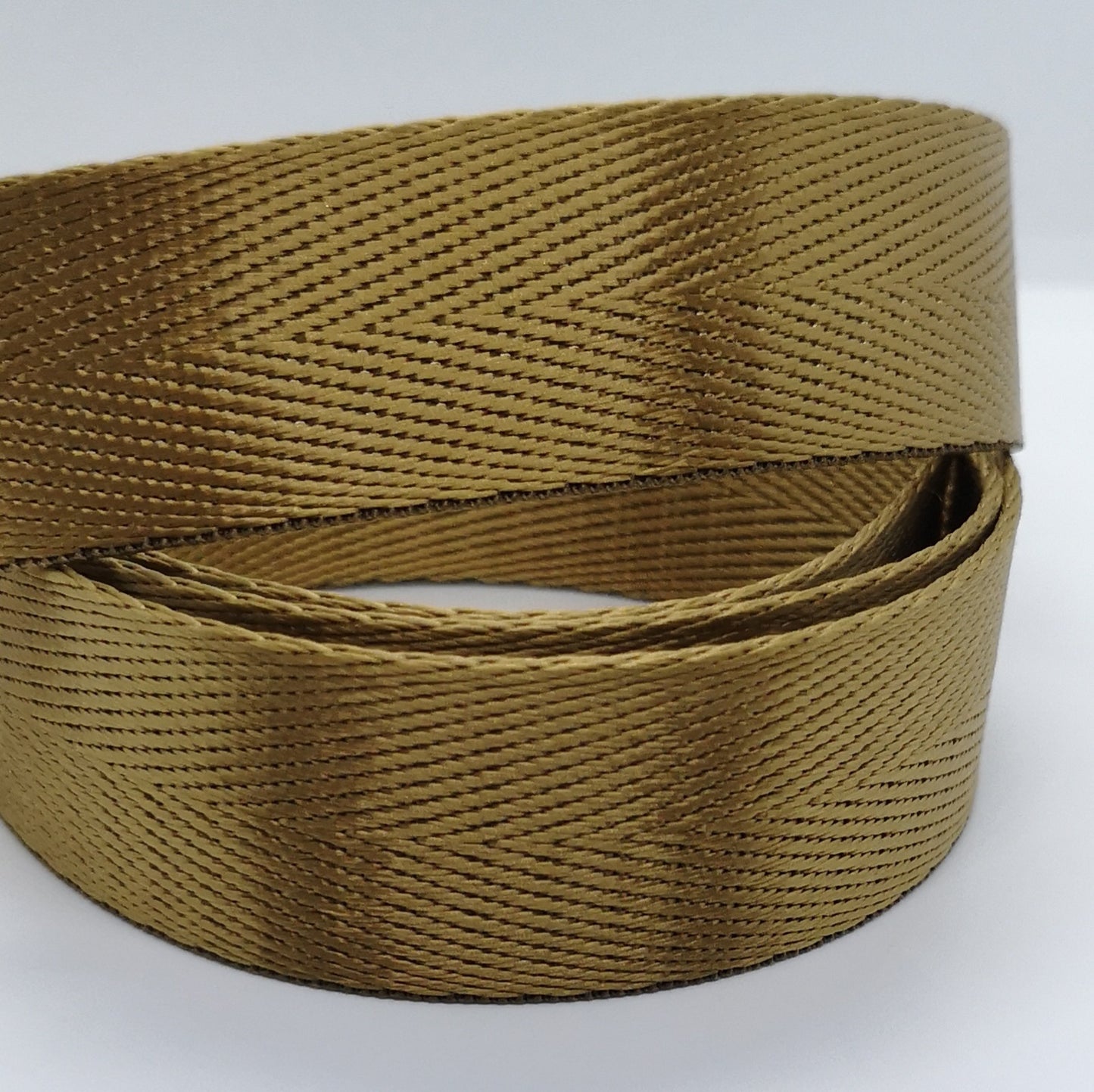 1" Wide Webbing -Solid Color -SPUN GOLD