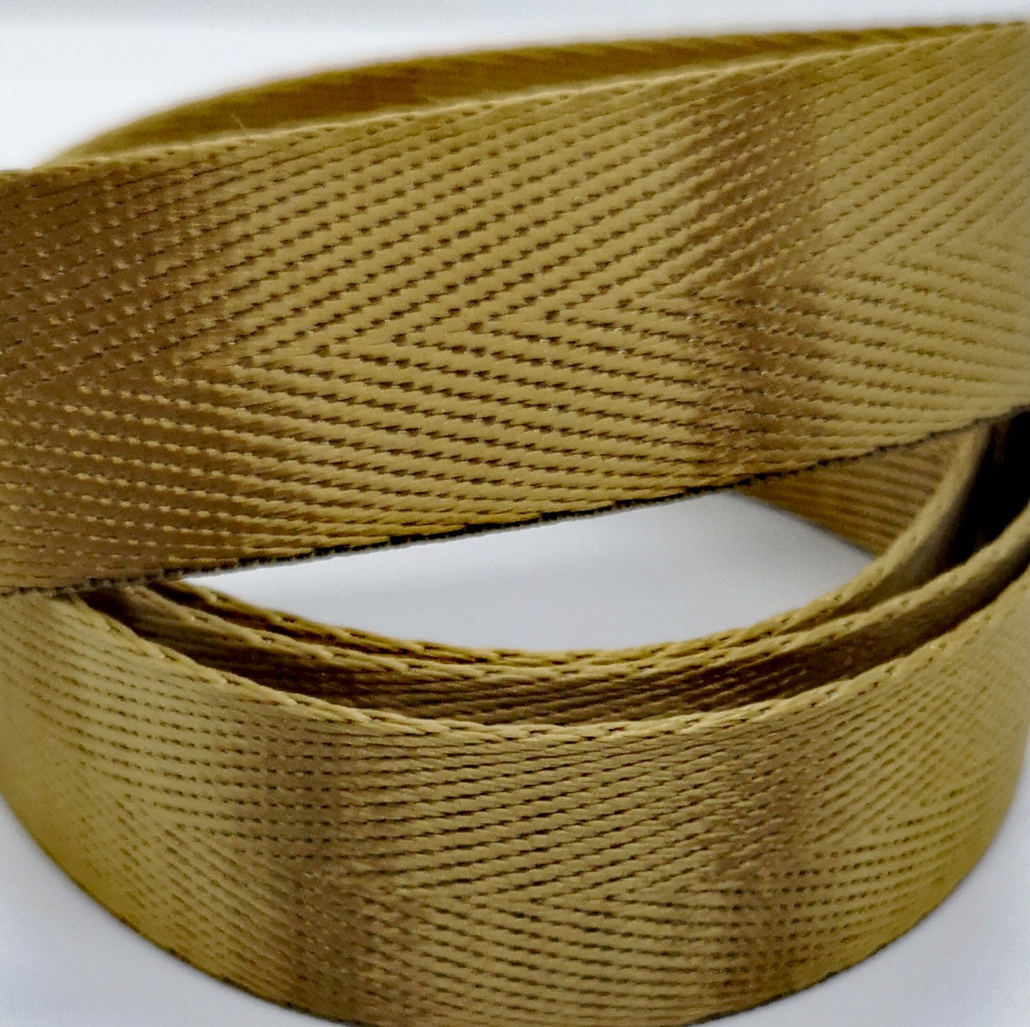 1" Wide Webbing -Solid Color -SPUN GOLD