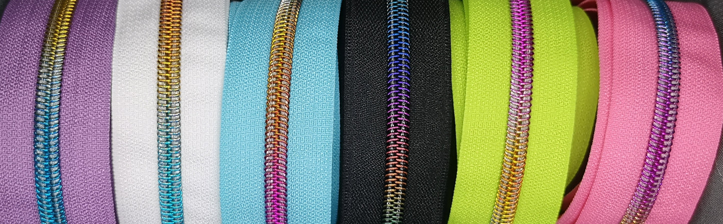 *NEW* 6 pack sampler with Rainbow Teeth Zipper Tape