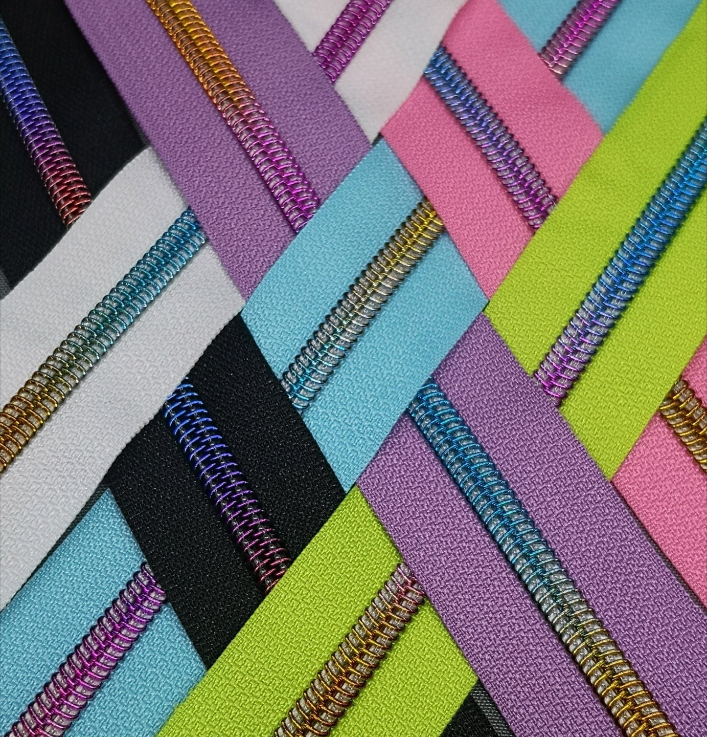 *NEW* 6 pack sampler with Rainbow Teeth Zipper Tape