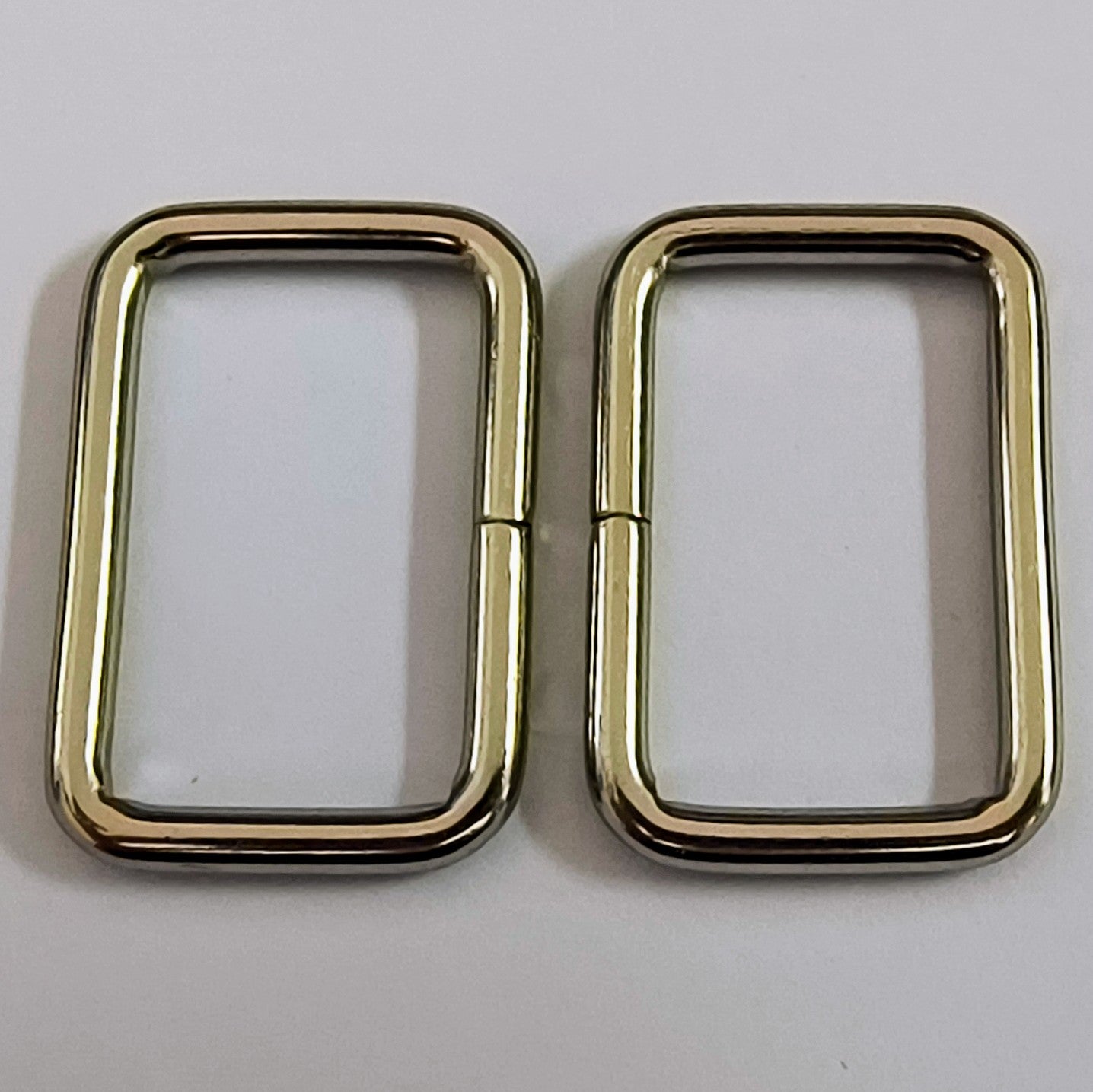 1 Inch Silver Rectangle Rings