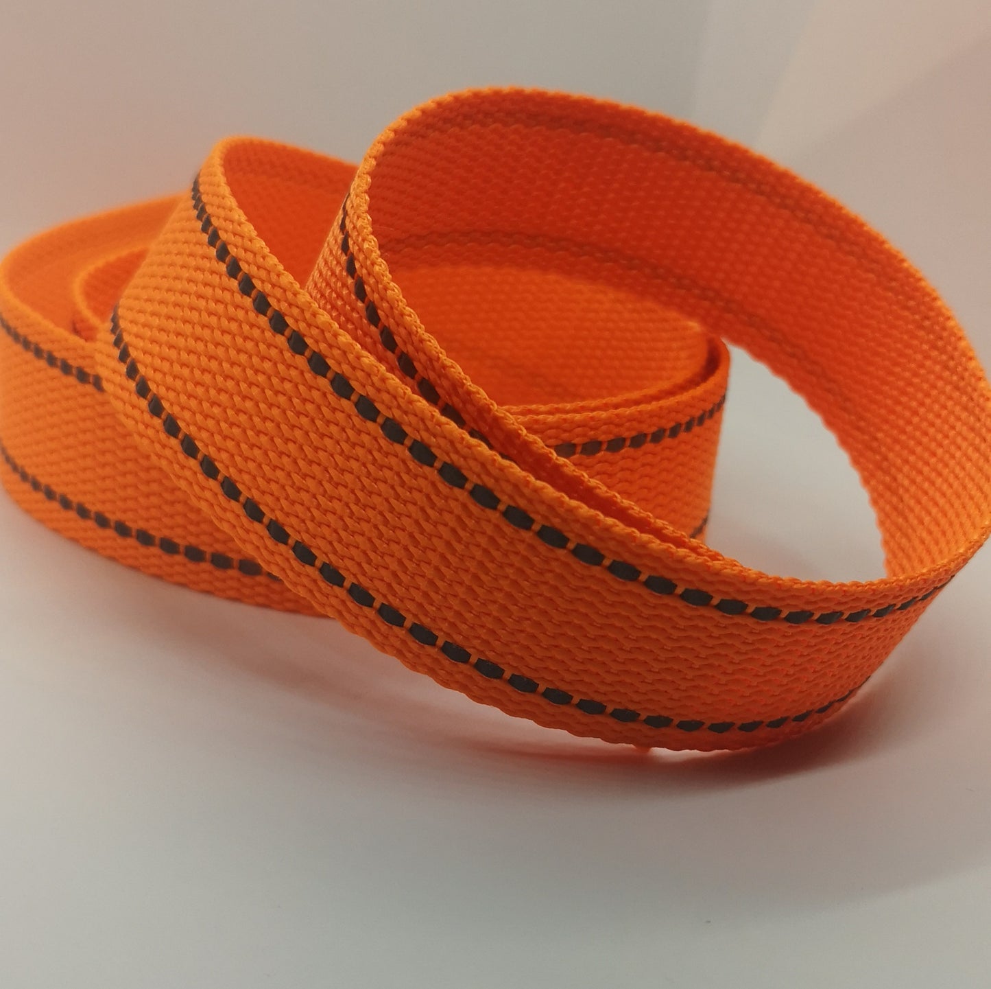 ***Last Chance*** 1" Wide Webbing - Solid Color with Reflective- ORANGE