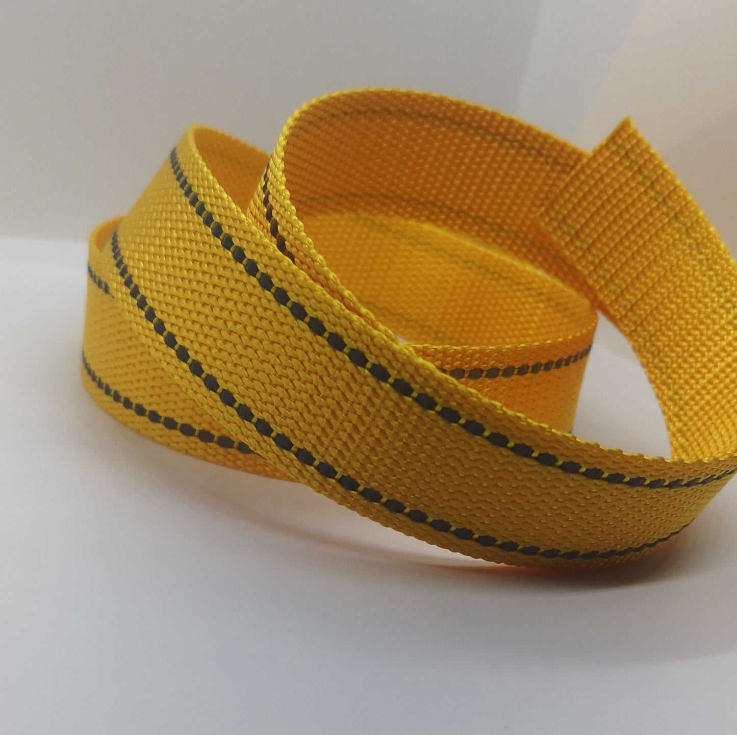 1***Last Chance*** " Wide Webbing - Solid Color with Reflective- YELLOW