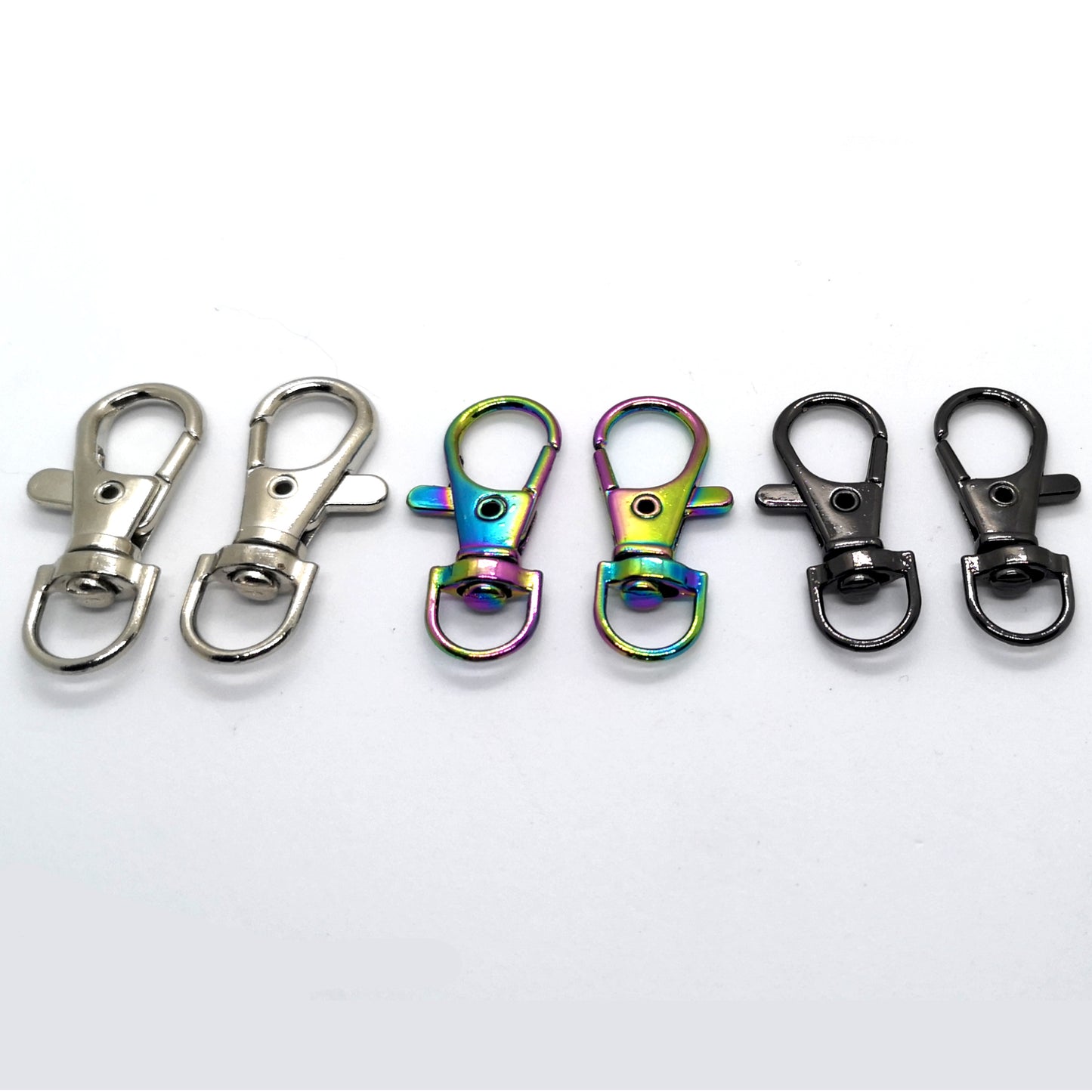 Rainbow Lobster Swivel Hooks 1/2" set of 4