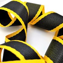 ***Last Chance*** 1" Wide Webbing Two Tone- Black and Yellow