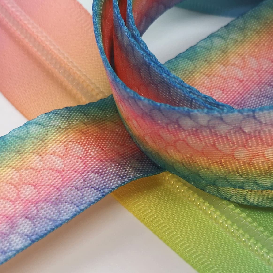 1" Wide Rainbow Mermaid Webbing