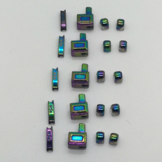 Rainbow Zipper Pin Box and Stoppers
