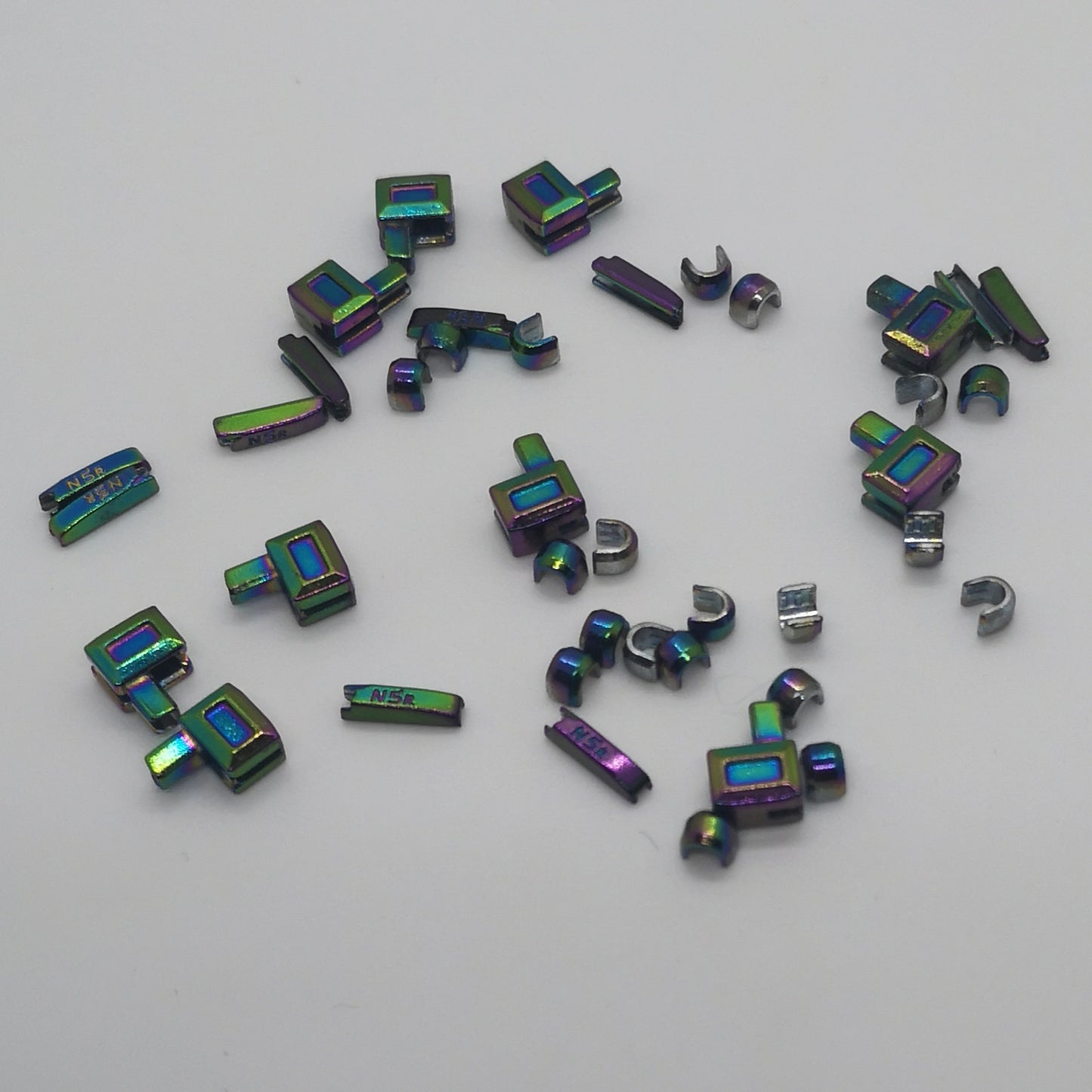 Rainbow Zipper Pin Box and Stoppers