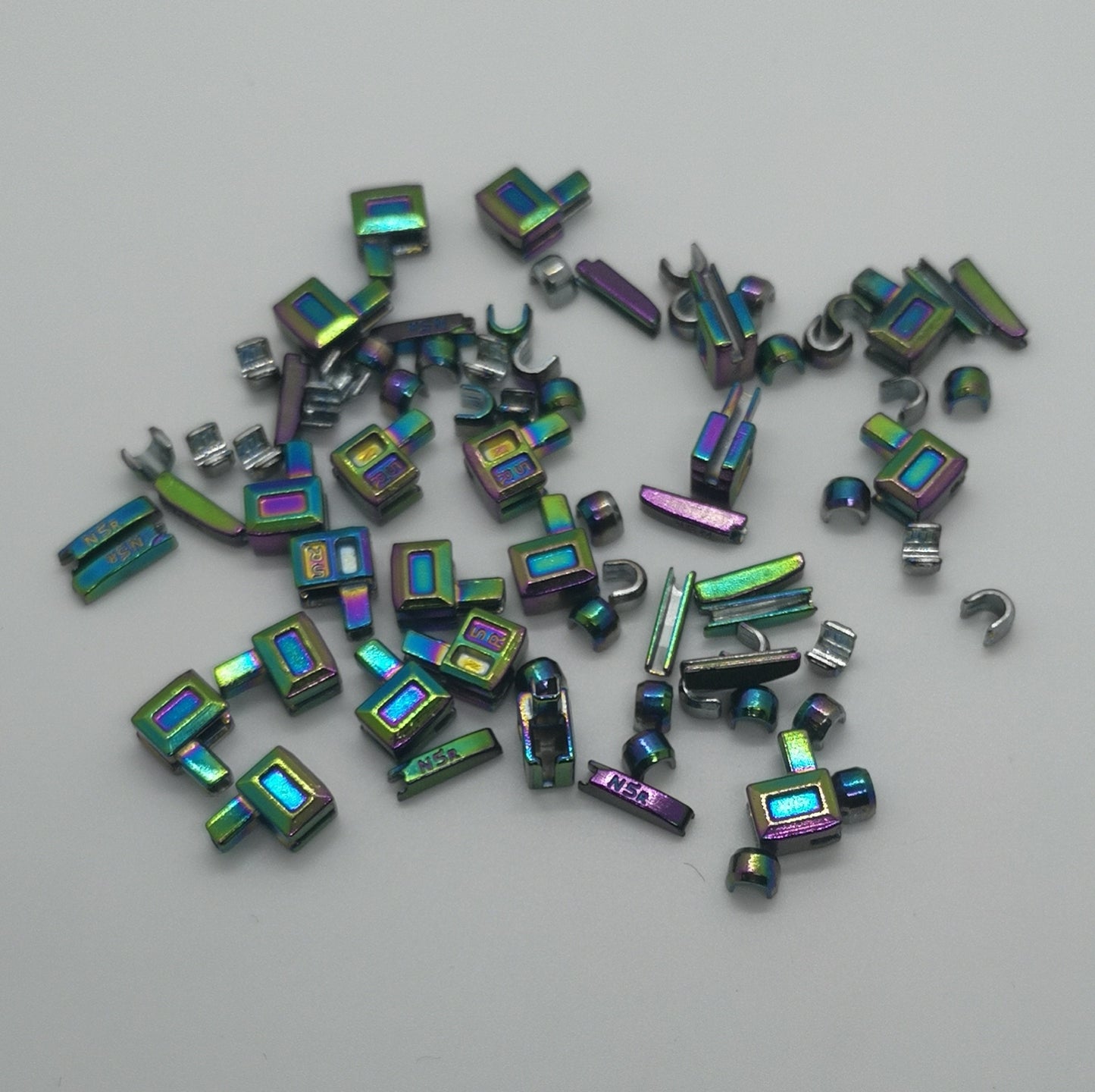 Rainbow Zipper Pin Box and Stoppers