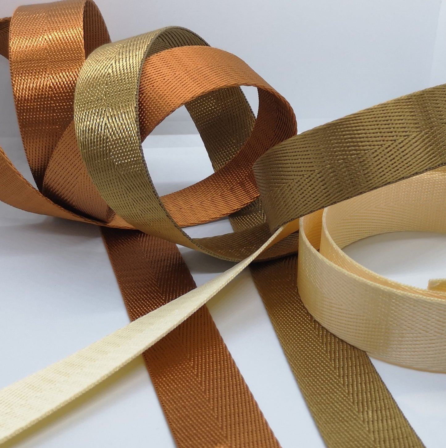 1" Wide Webbing -Solid Color -COPPER