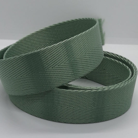 1" Wide Webbing -Solid Color -SAGE