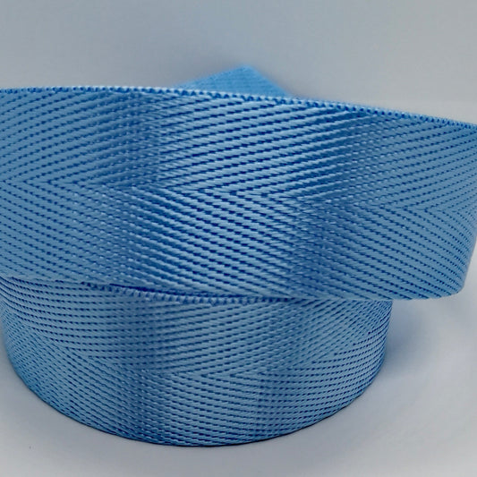 1" Wide Webbing -Solid Color -ICE BLUE