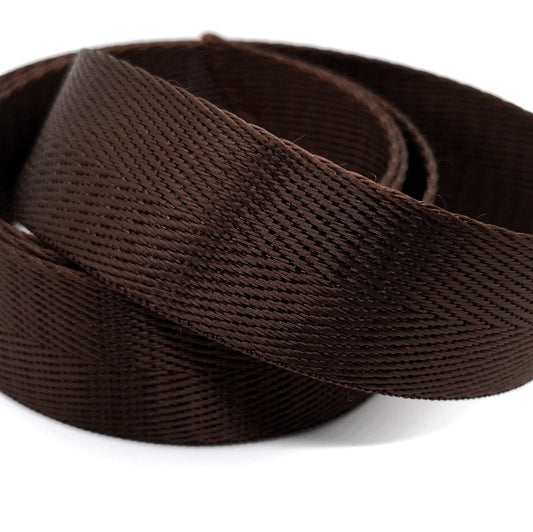 1" Wide Webbing -Solid Color -RAISIN