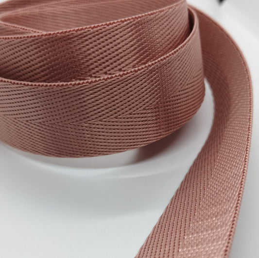 1" Wide Webbing -Solid Color -LOTUS