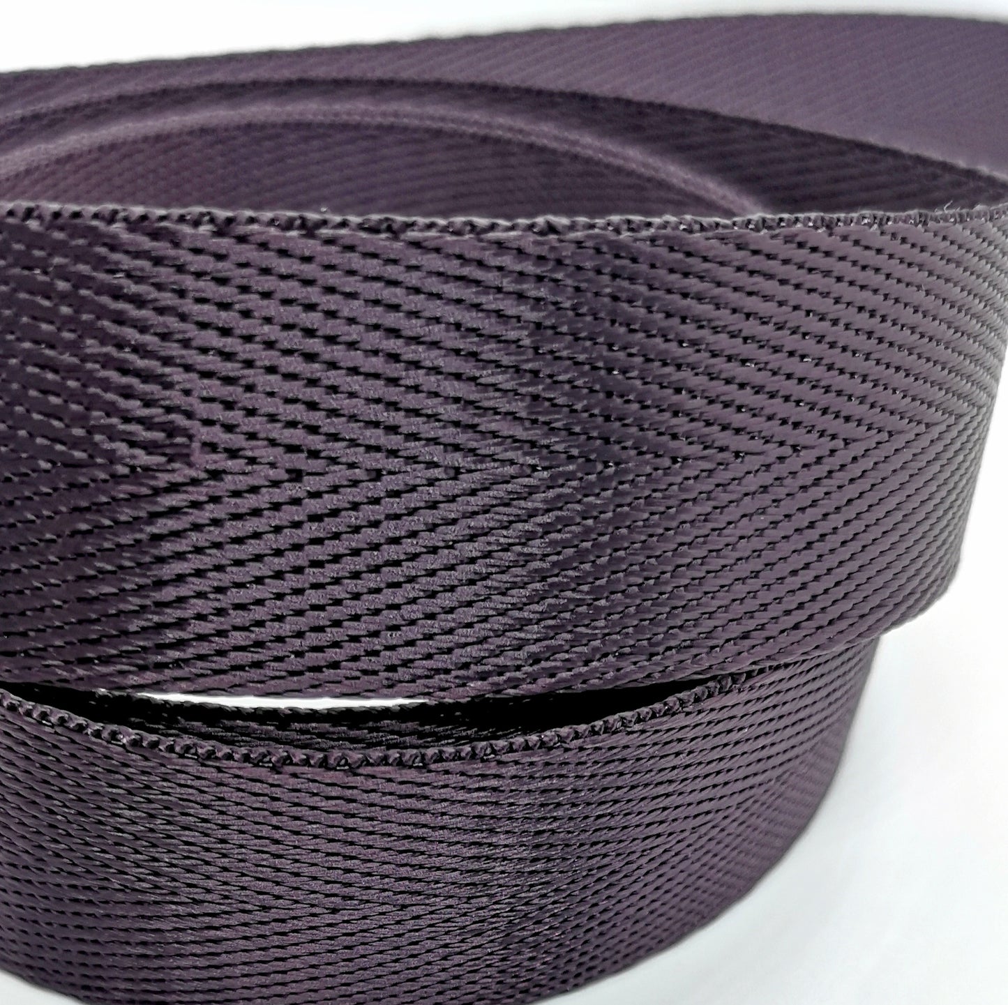 1" Wide Webbing -Solid Color -BLACK ORCHID