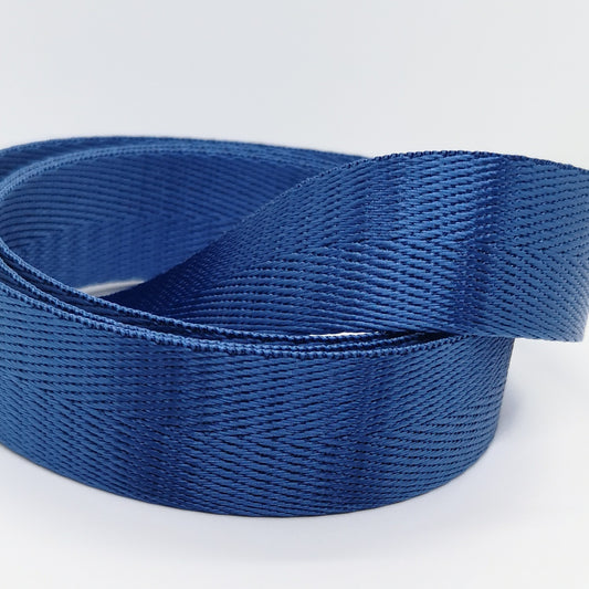 1" Wide Webbing -Solid Color -COBALT