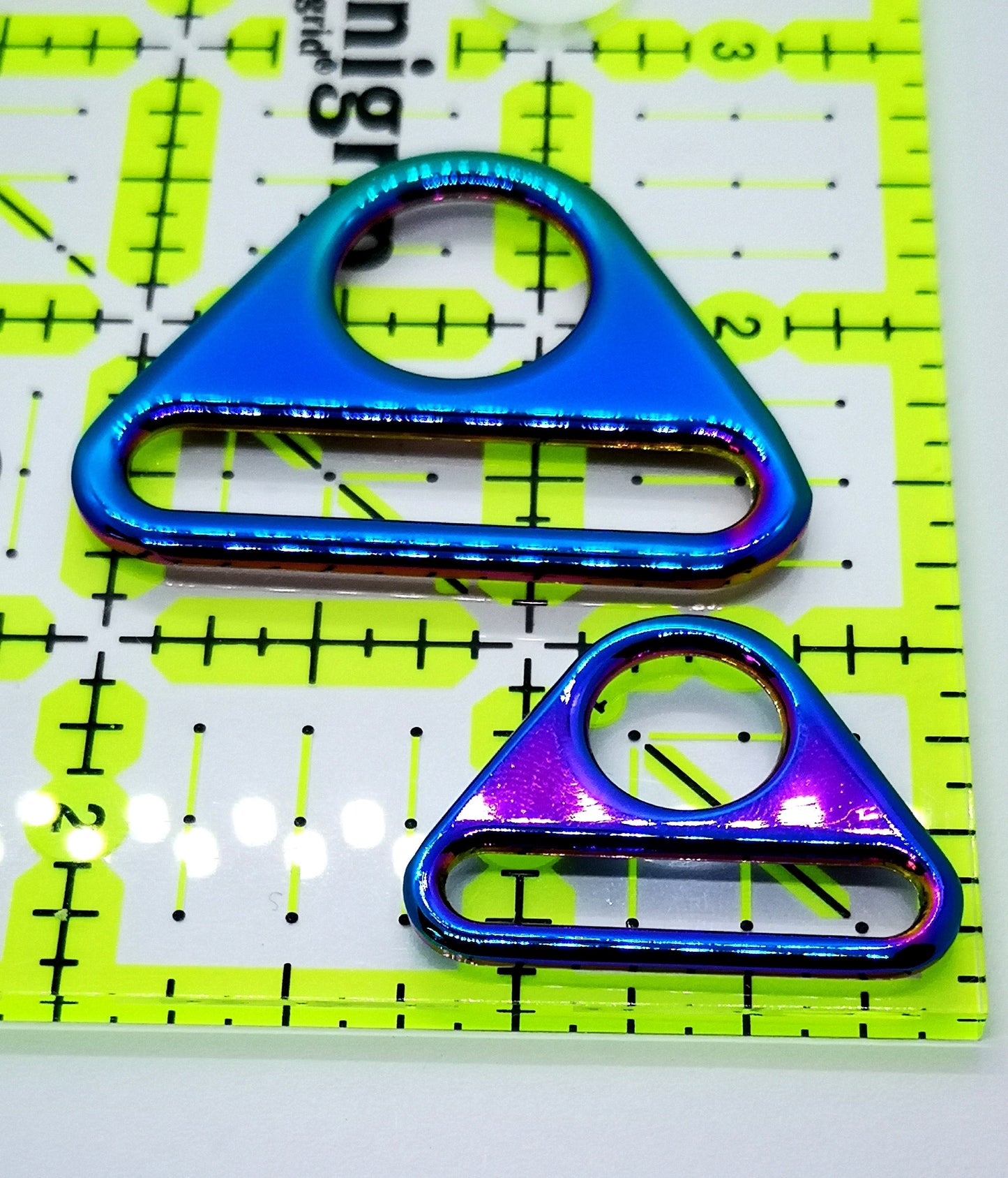 1.5" Rainbow Triangle Strap Connector set of 2