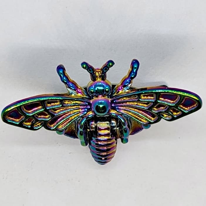 Rainbow Bee Purse Lock Closure