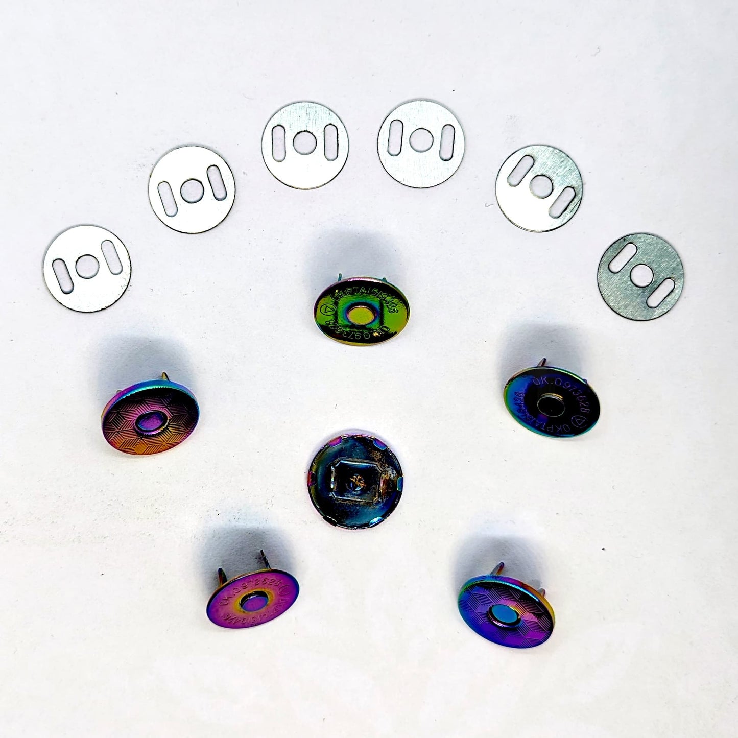 Magnetic Snap Closure rainbow