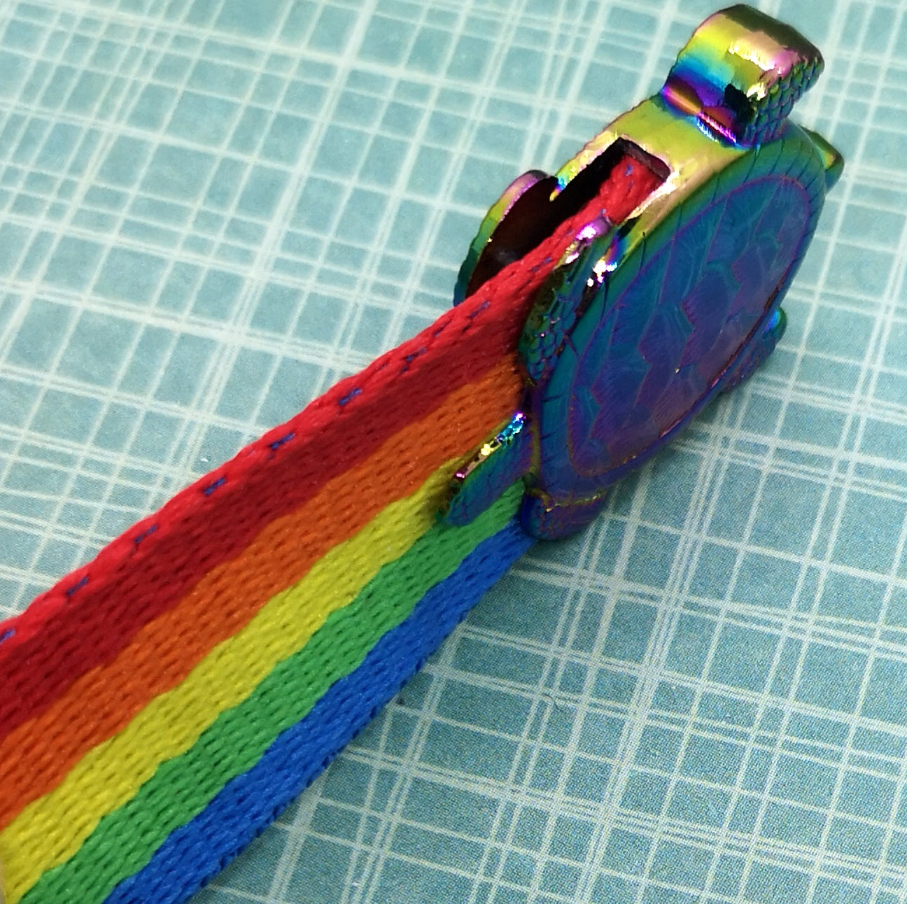 ***Last Chance*** 1" Rainbow Turtle Strap Caps