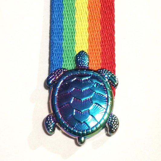 1" Rainbow Turtle Strap Caps