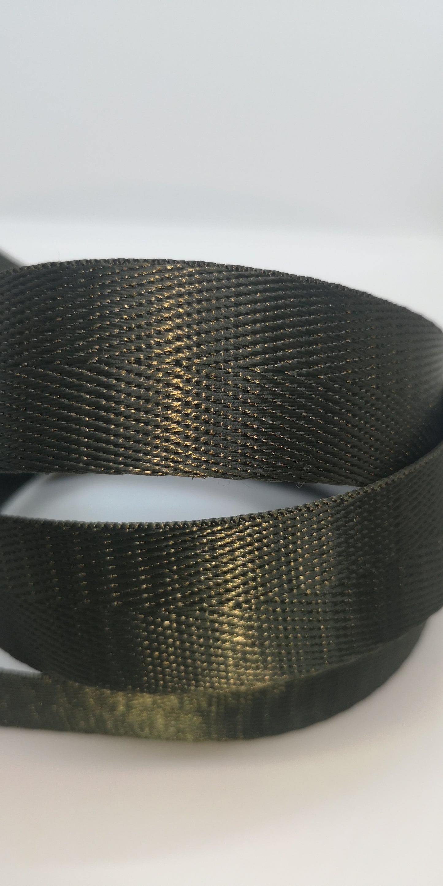 1" Wide Webbing - Solid Color - ARMY GREEN