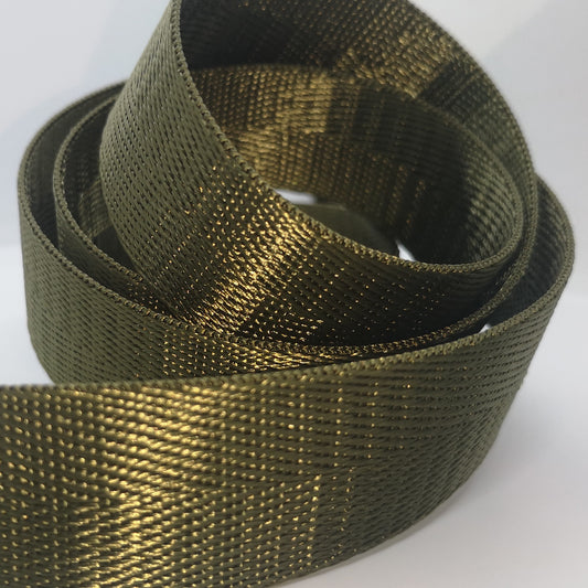 1" Wide Webbing - Solid Color - OLIVE HAZE GREEN