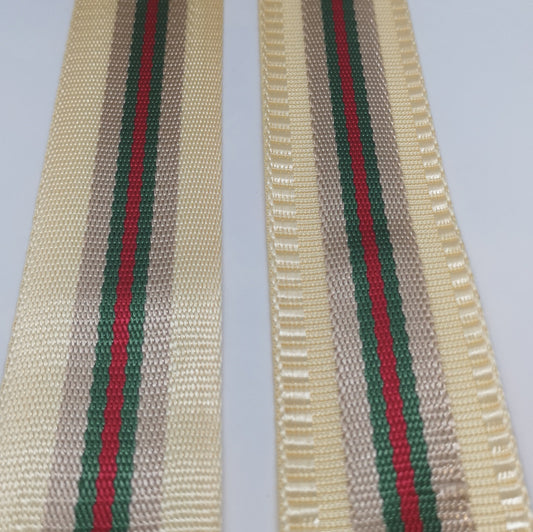 1.5" Wide Webbing - DAD'S RIBBON CANDY COLLECTION- VANILLA