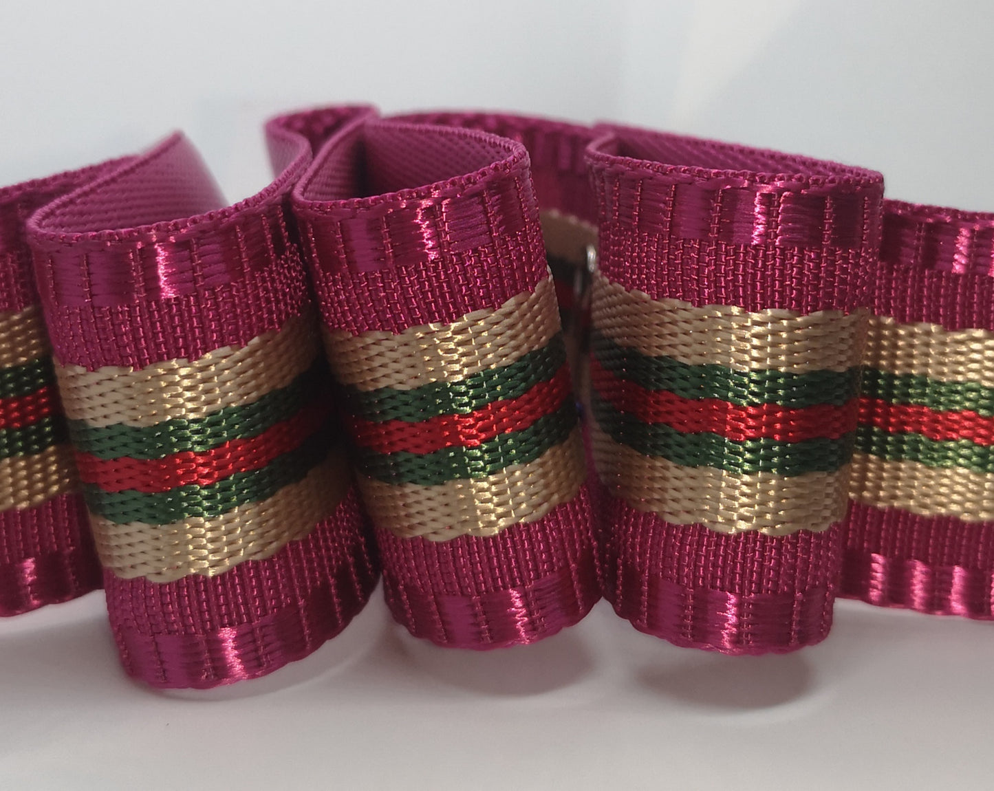 1.5" Wide Webbing - RIBBON CANDY COLLECTION- STRAWBERRY
