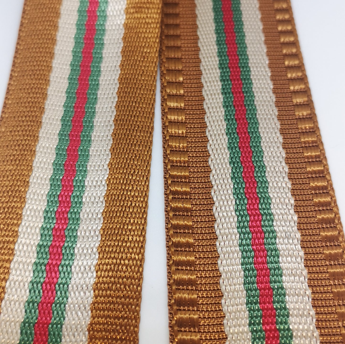 1.5" Wide Webbing - RIBBON CANDY COLLECTION- TOFFEE