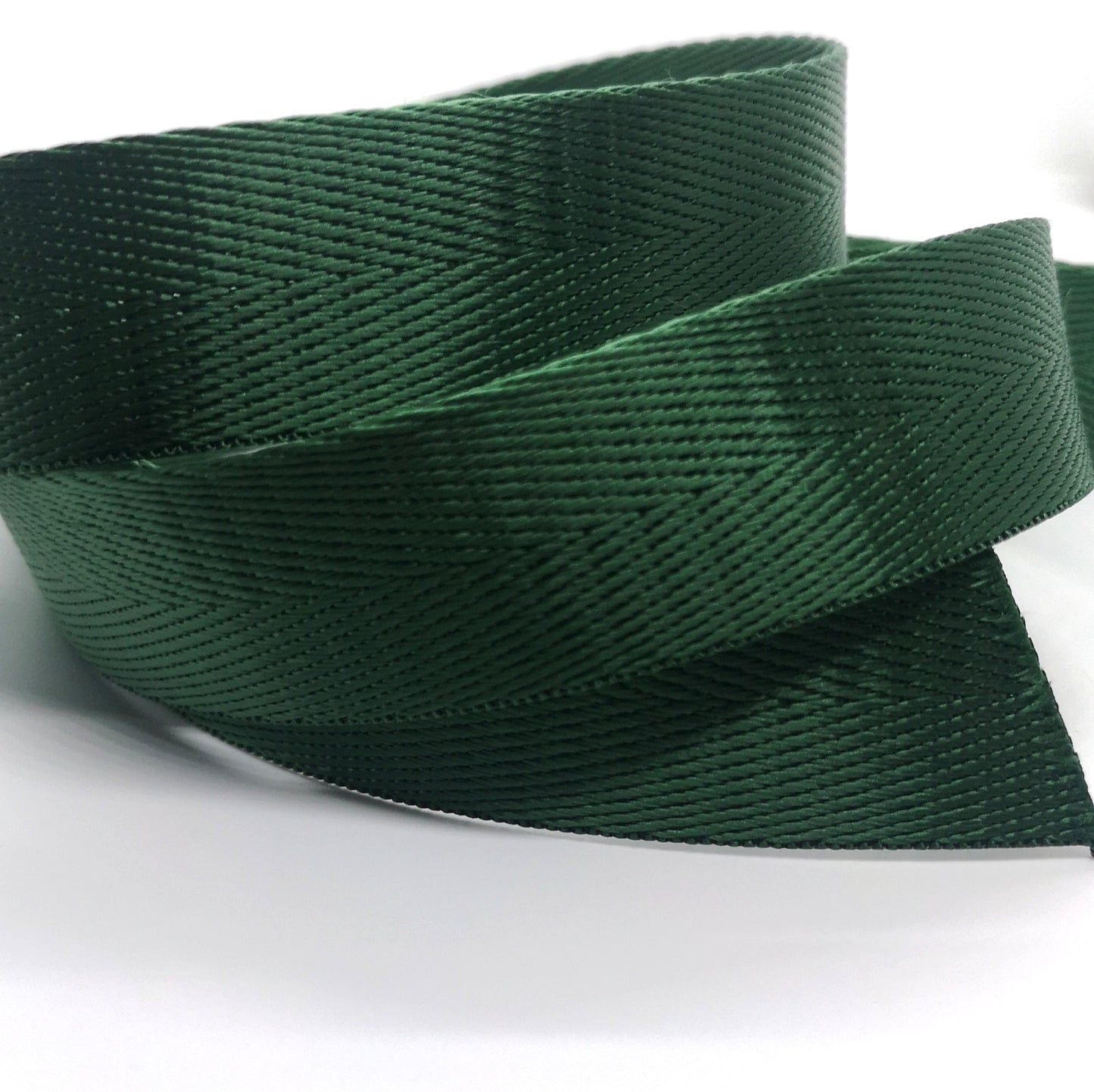 1" Wide Webbing - Solid Color - PALM GREEN