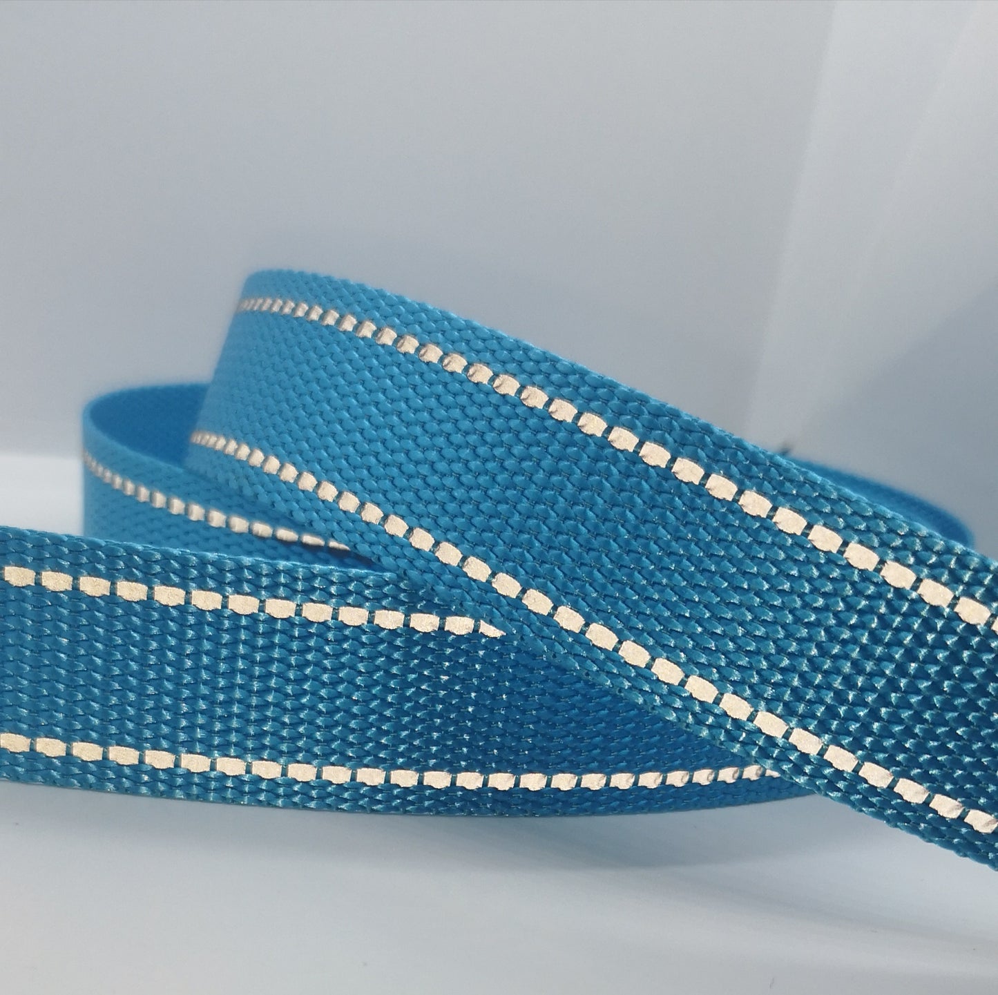 1" Wide Webbing - Solid Color with Reflective- SKY BLUE