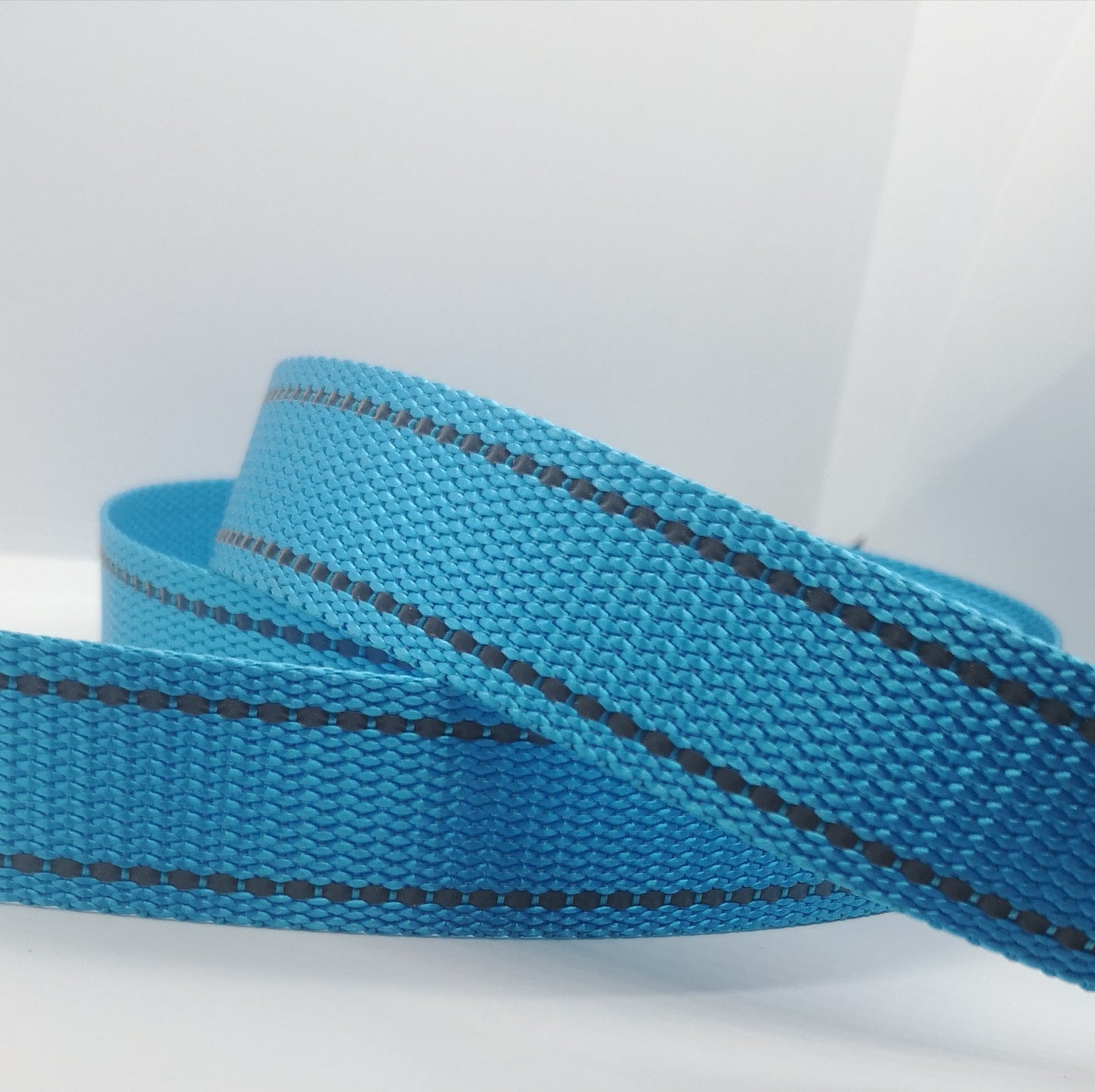 1" Wide Webbing - Solid Color with Reflective- SKY BLUE