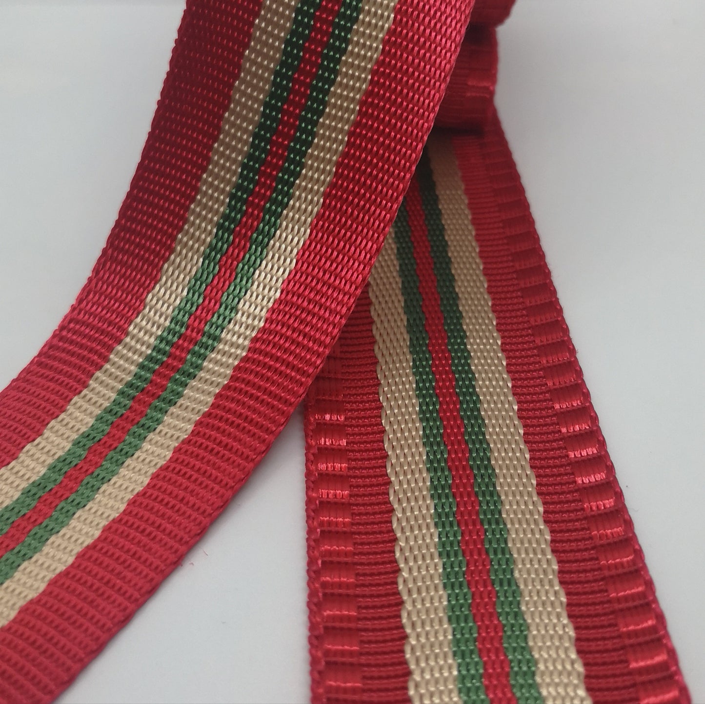 1.5" Wide Webbing - DAD'S RIBBON CANDY COLLECTION- CHERRY