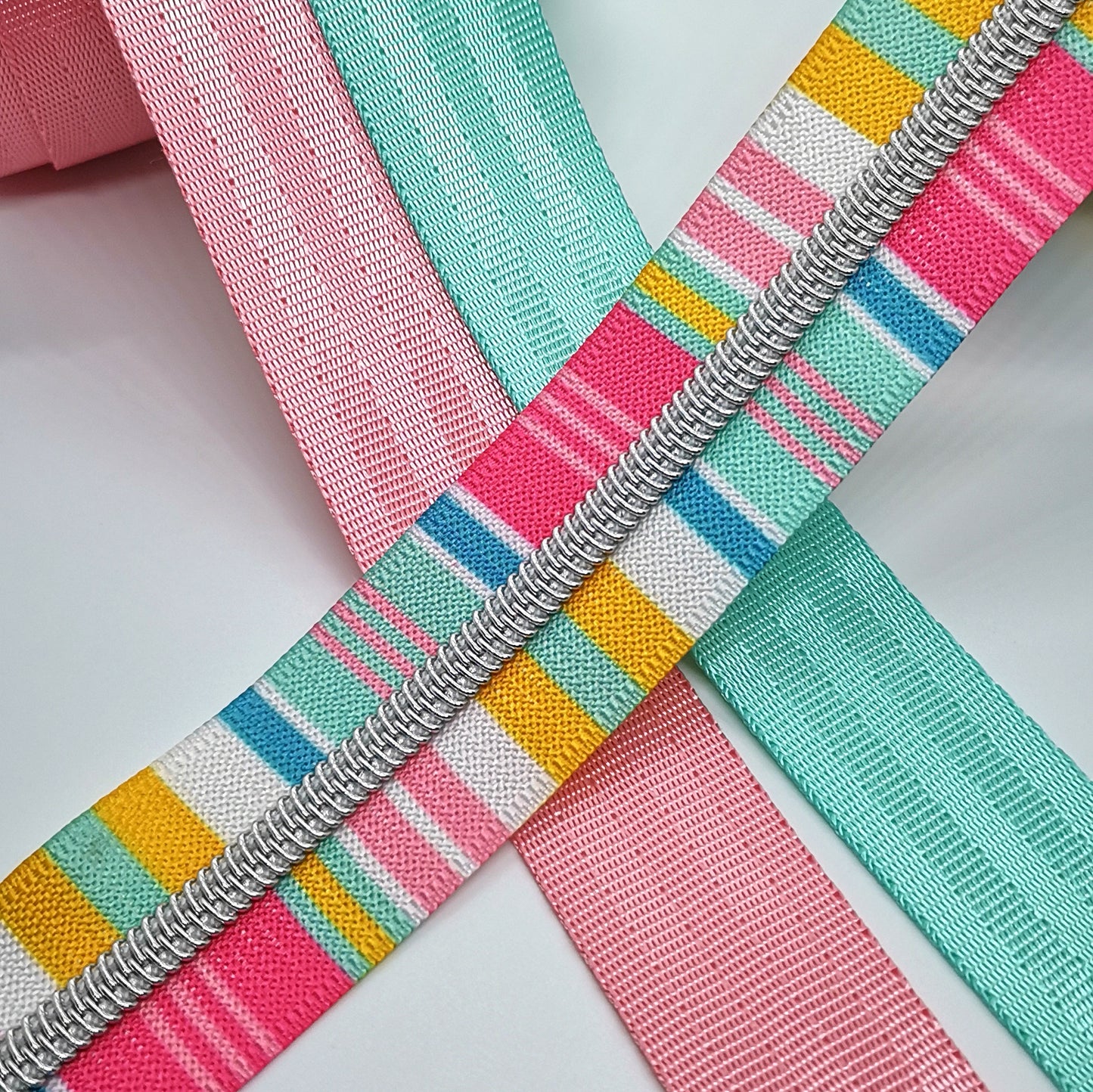 1" Turquoise Seat Belt Webbing