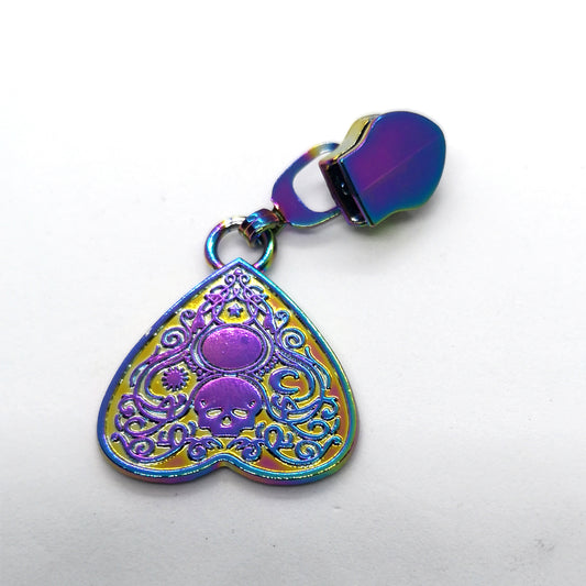 Rainbow Planchette zipper pull ( SET of 5)