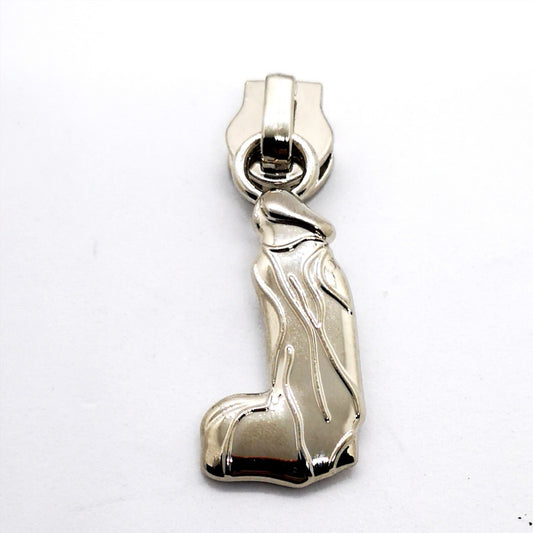 ***Clearance*** Silver Peen Zipper Pull
