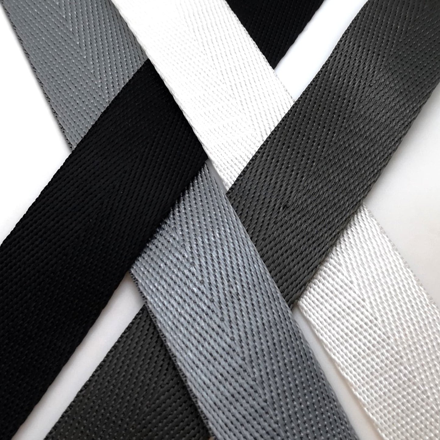 1" Wide Webbing -Solid Color - CHARCOAL