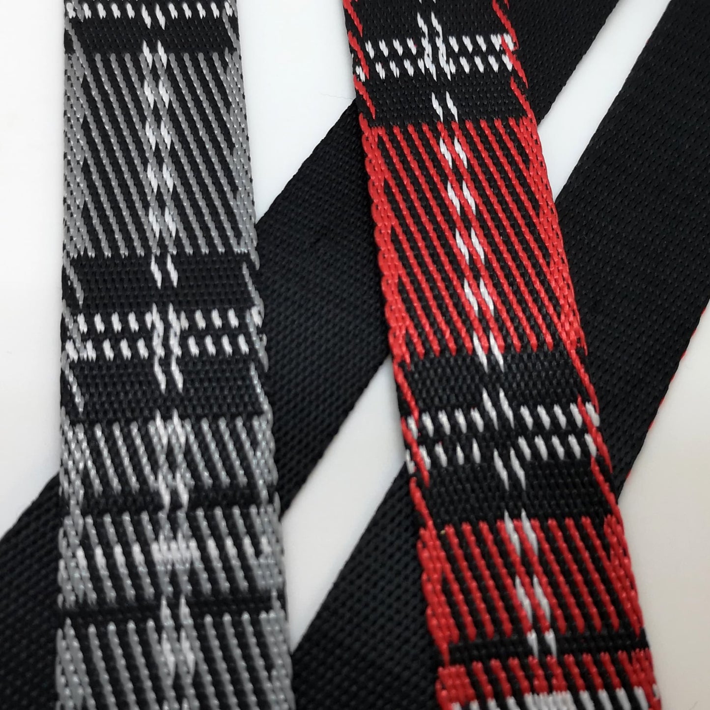 1" Wide Webbing Plaid - RED