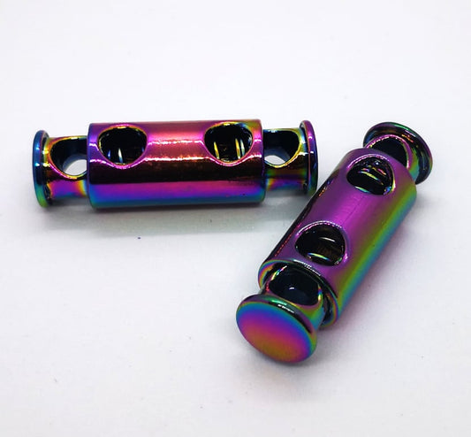 ***Last Chance*** Double Cord Toggle Rainbow set of 2