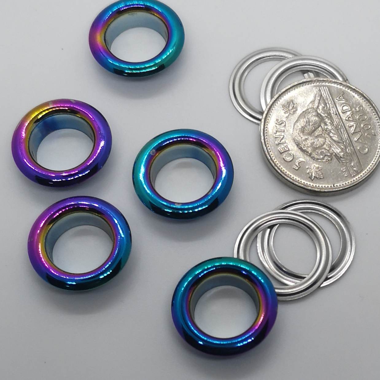 10 mm Rainbow Eyelets 5 pack