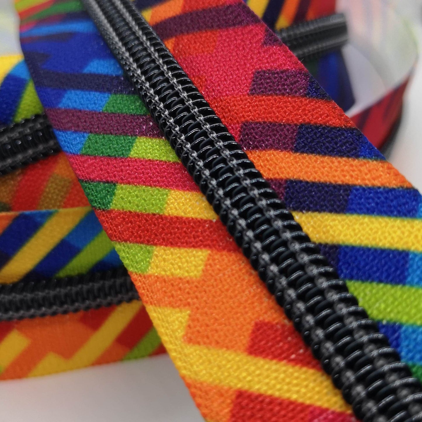 Radical rainbow Zipper Tape