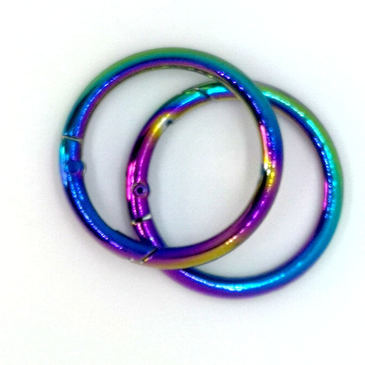 1.25" Rainbow Gated O-Ring set of 2