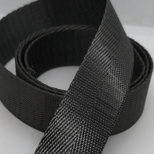 1" Wide Webbing -Solid Color - CHARCOAL