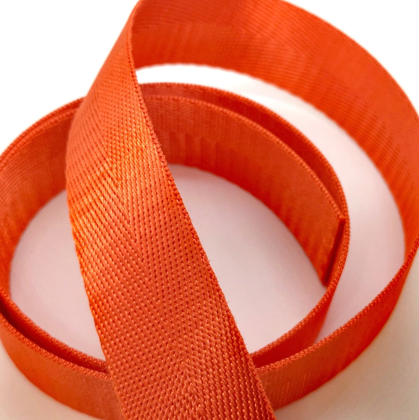 1" Wide Webbing -Solid Color - ORANGE