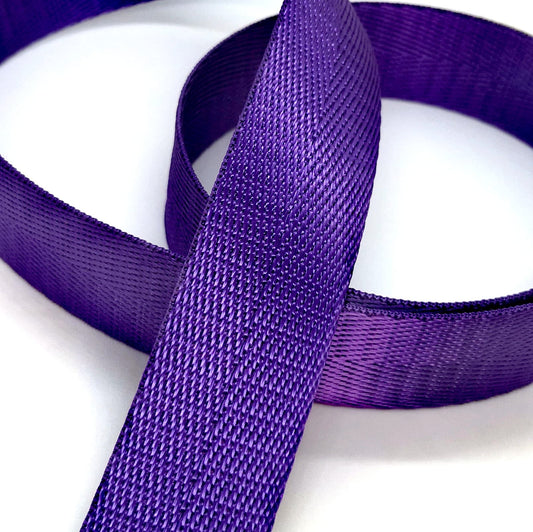 1" Wide Webbing -Solid Color - ROYAL PURPLE