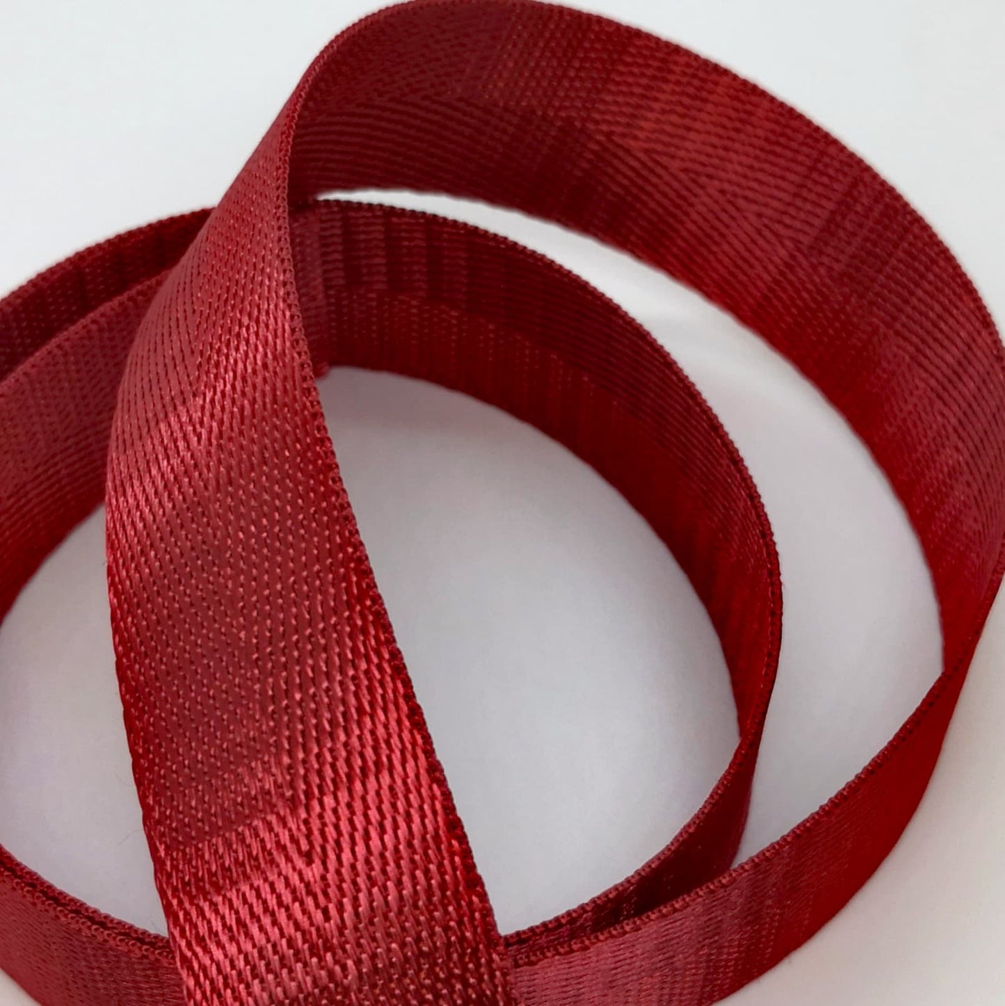 1" Wide Webbing -Solid Color - CHERRY RED